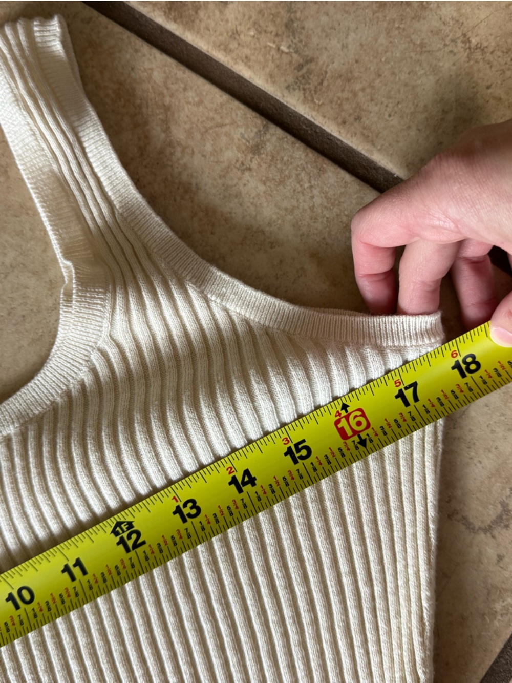 Everlane Cream Crochet Tank Dress - Picture 9 of 10